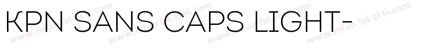 KPN Sans Caps Light字体转换